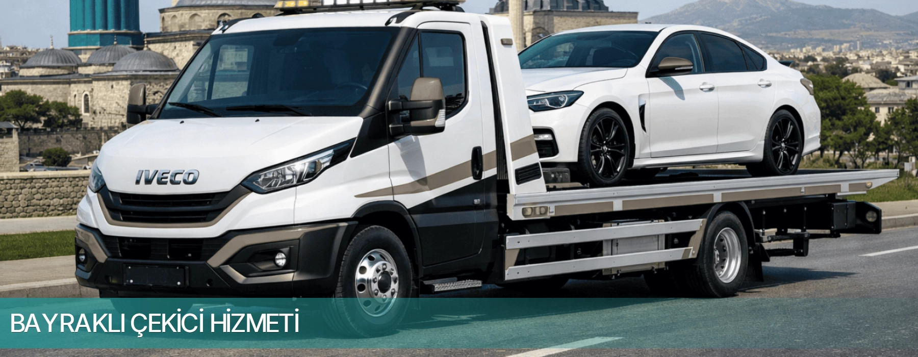 Bayraklı çekici misyon görseli